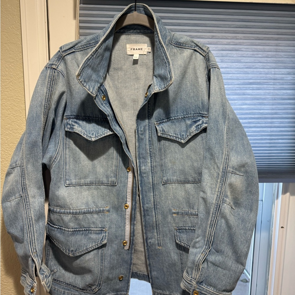 Frame Denim Light Blue Denim Jacket - Picture 5 of 6